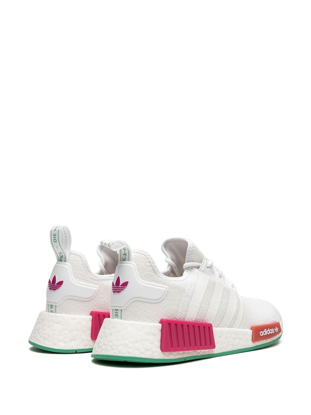 NMD_R1 "White/Magenta/Green" sneakers - 3