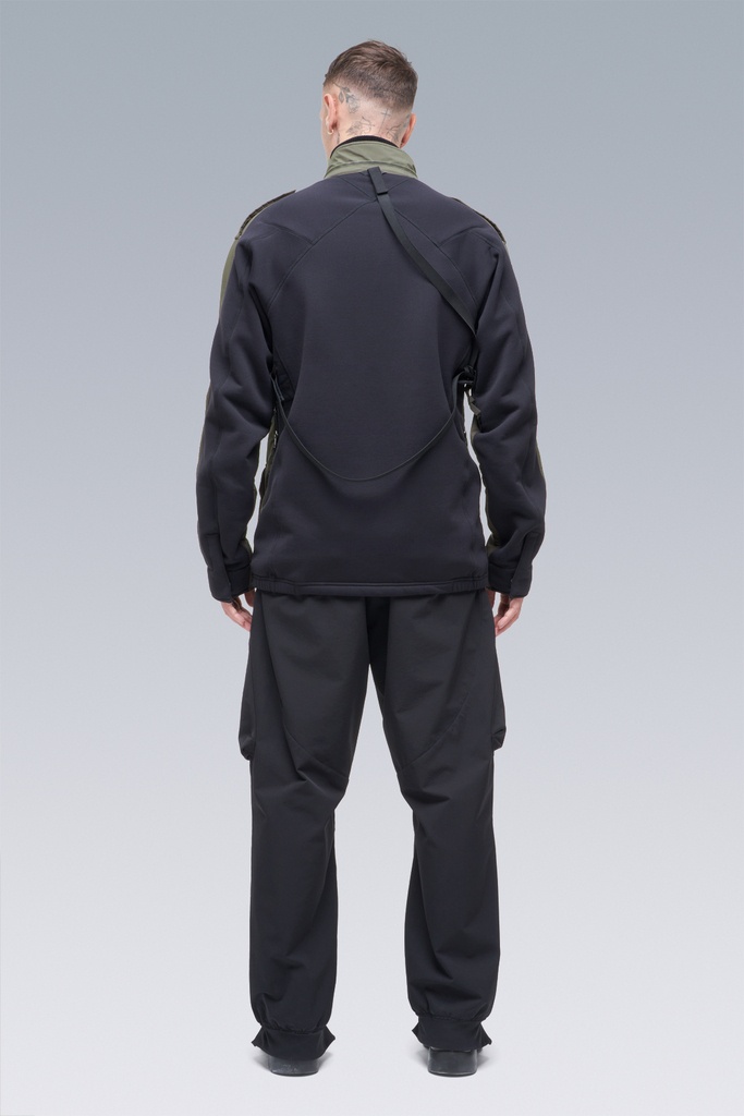 J3-HY Hybrid Construction Windstopper® Polartec® Alpha® / Powerstretch® Modular Jacket GREEN/BLACK - 7