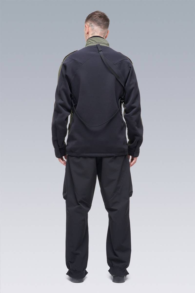 J3-HY Hybrid Construction Windstopper® Polartec® Alpha® / Powerstretch® Modular Jacket GREEN/BLACK 7