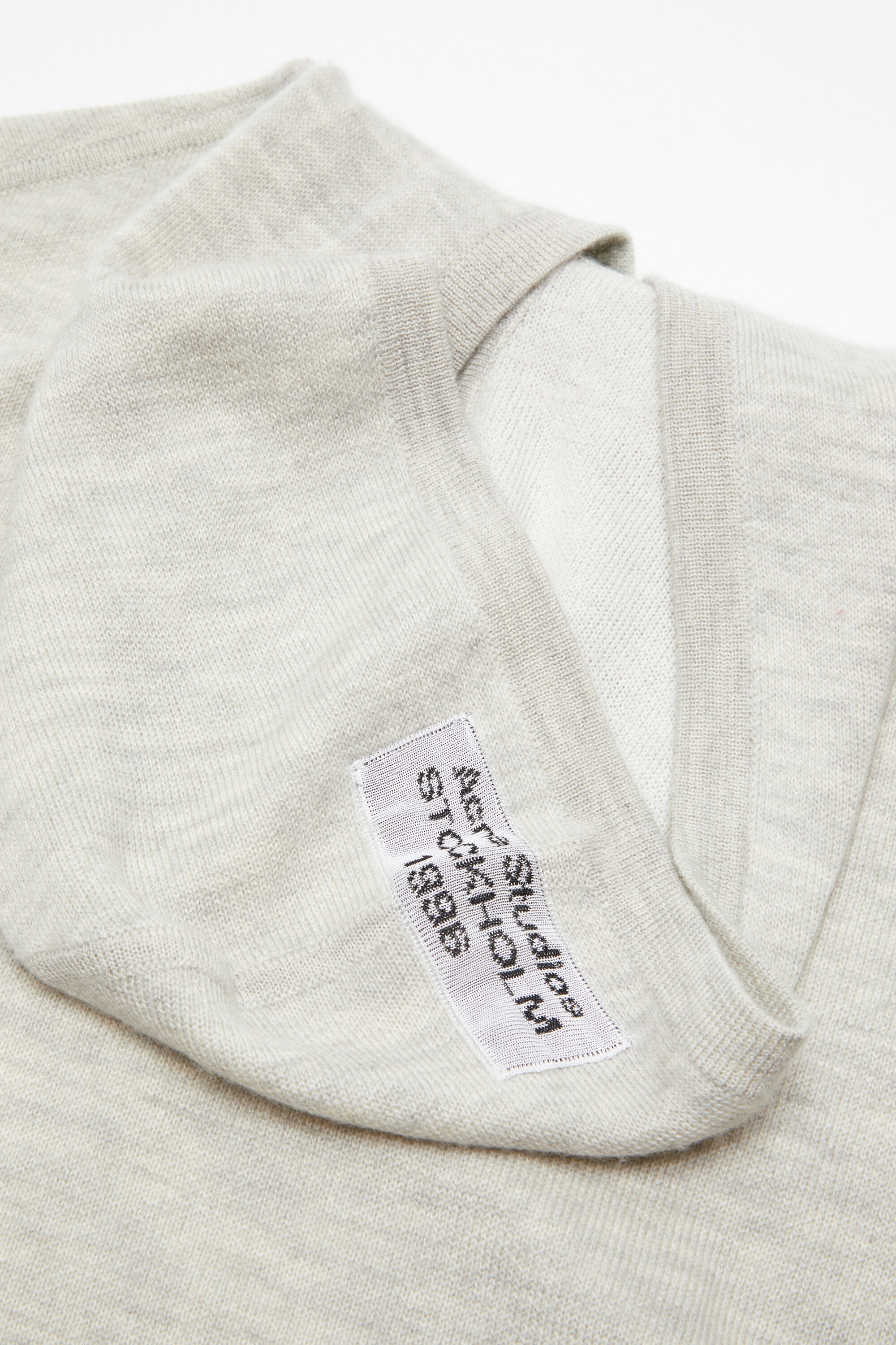 Cashmere hoodie - Light Grey Melange - 3