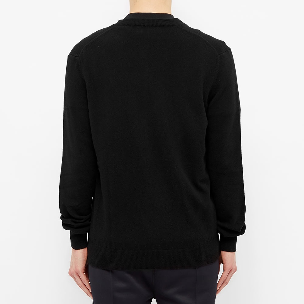 Comme des Garcons Play Double Heart V-Neck Jumper - 4