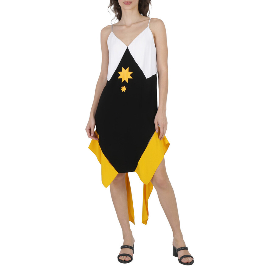 Burberry Panel-Detail Geometric Slip Dress - 3