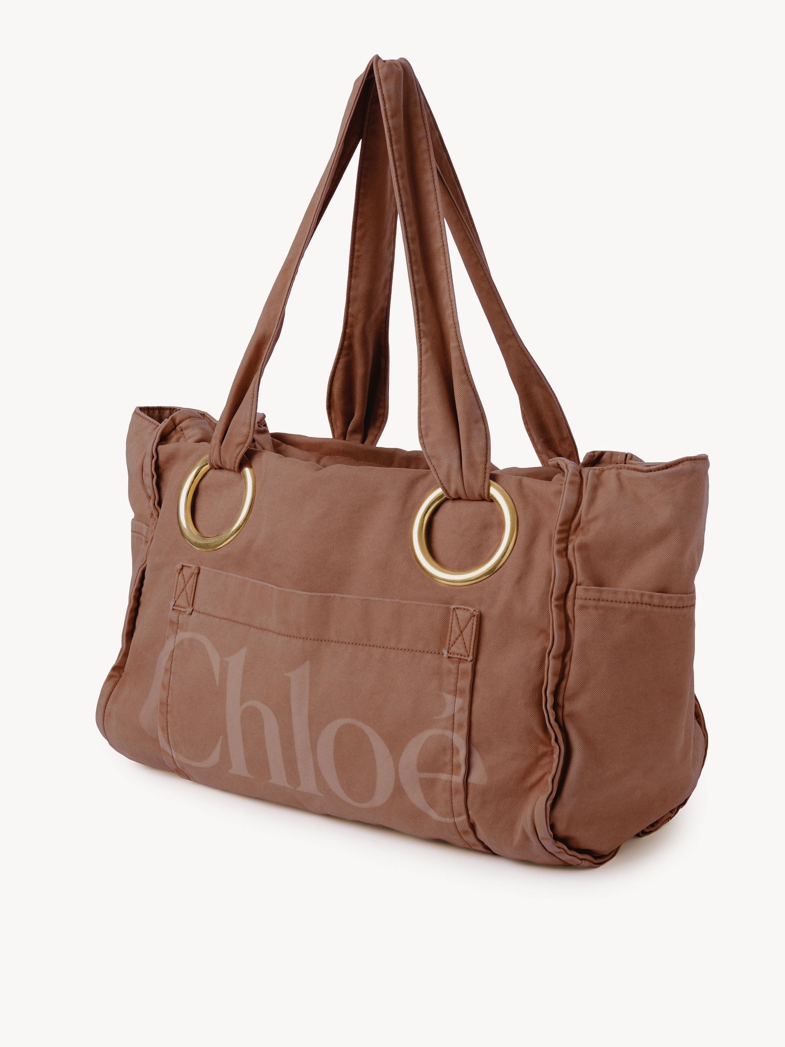LARGE CHLOÉ PLAGE TOTE BAG IN COTTON - 2