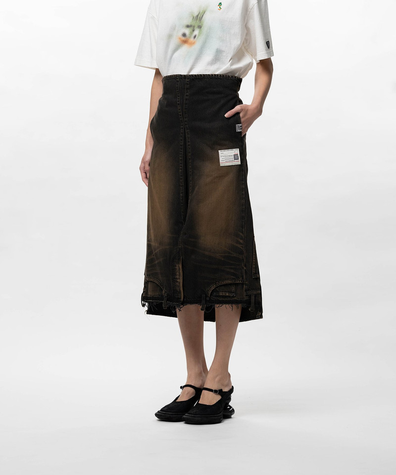 Reversed Denim Skirt 7
