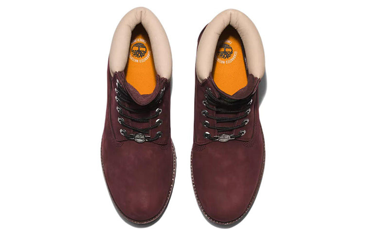 Timberland 6 Inch Premium Waterproof Boots 'Burgundy Nubuck' A2M1KC60 - 4