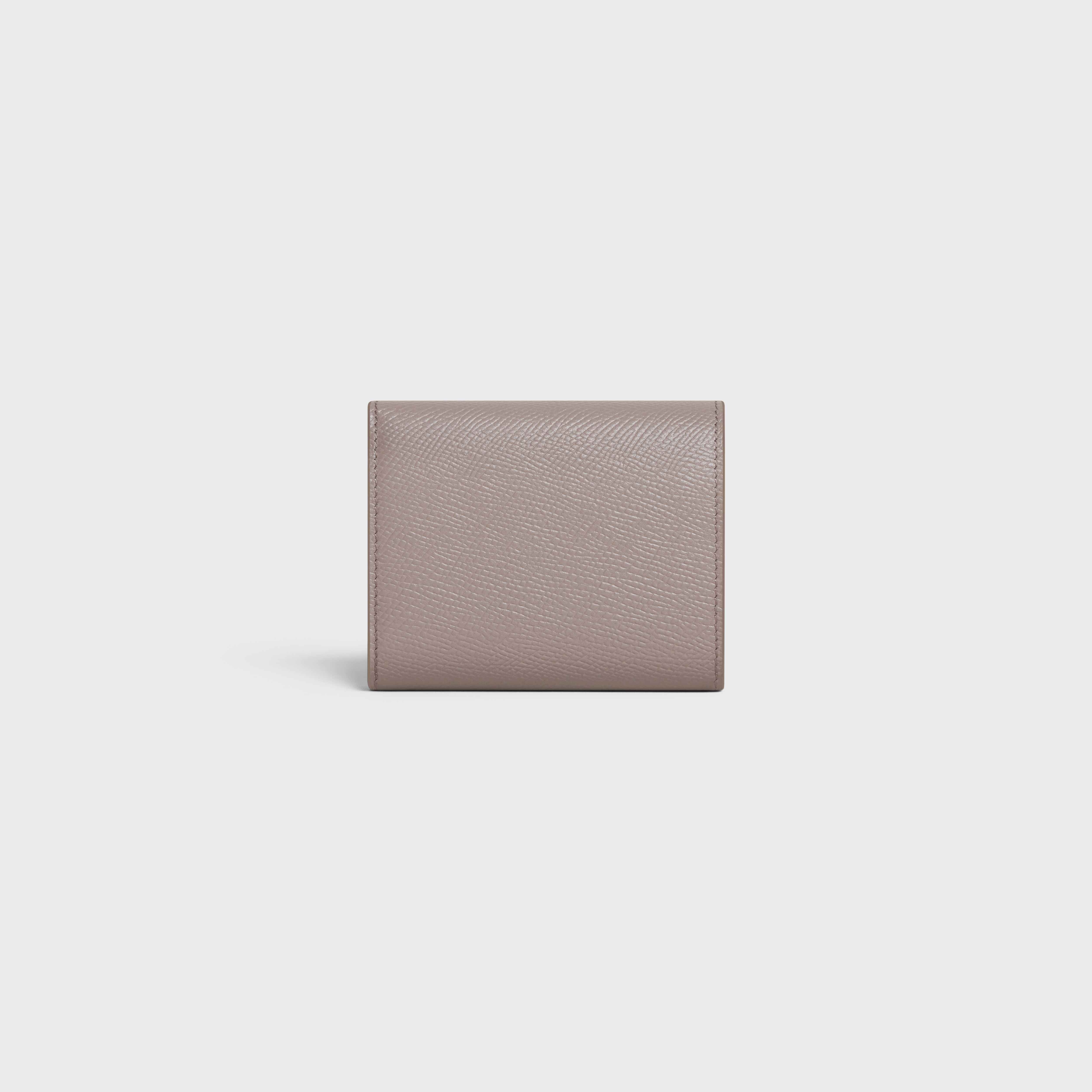 Small trifold wallet in Grained calfskin - 3