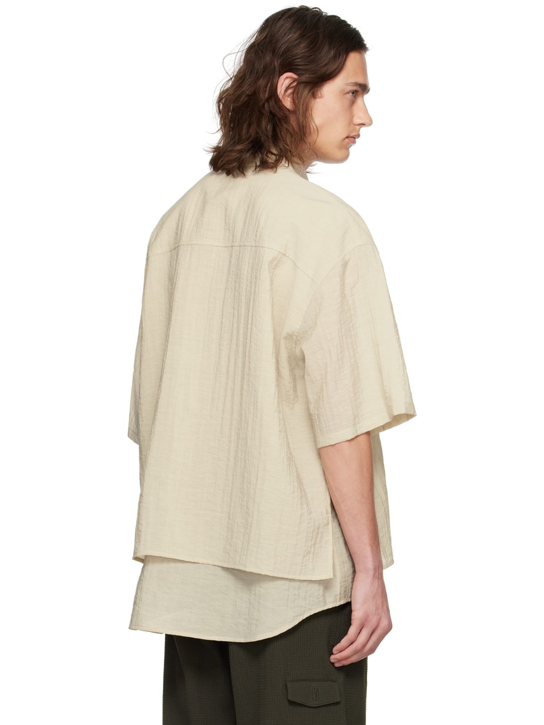 Beige Layered Shirt - 3