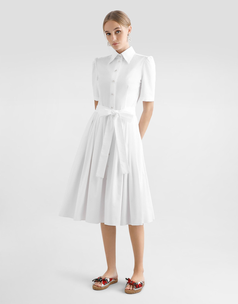 Dolce & Gabbana Cotton calf-length shirt dress outlook