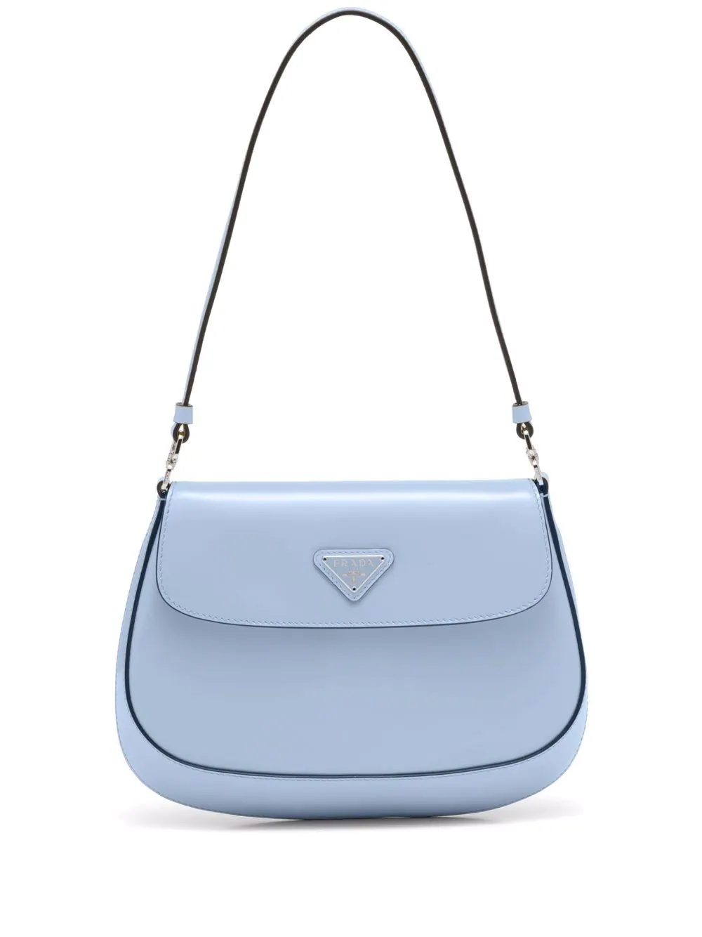 Cleo triangle logo shoulder bag - 1