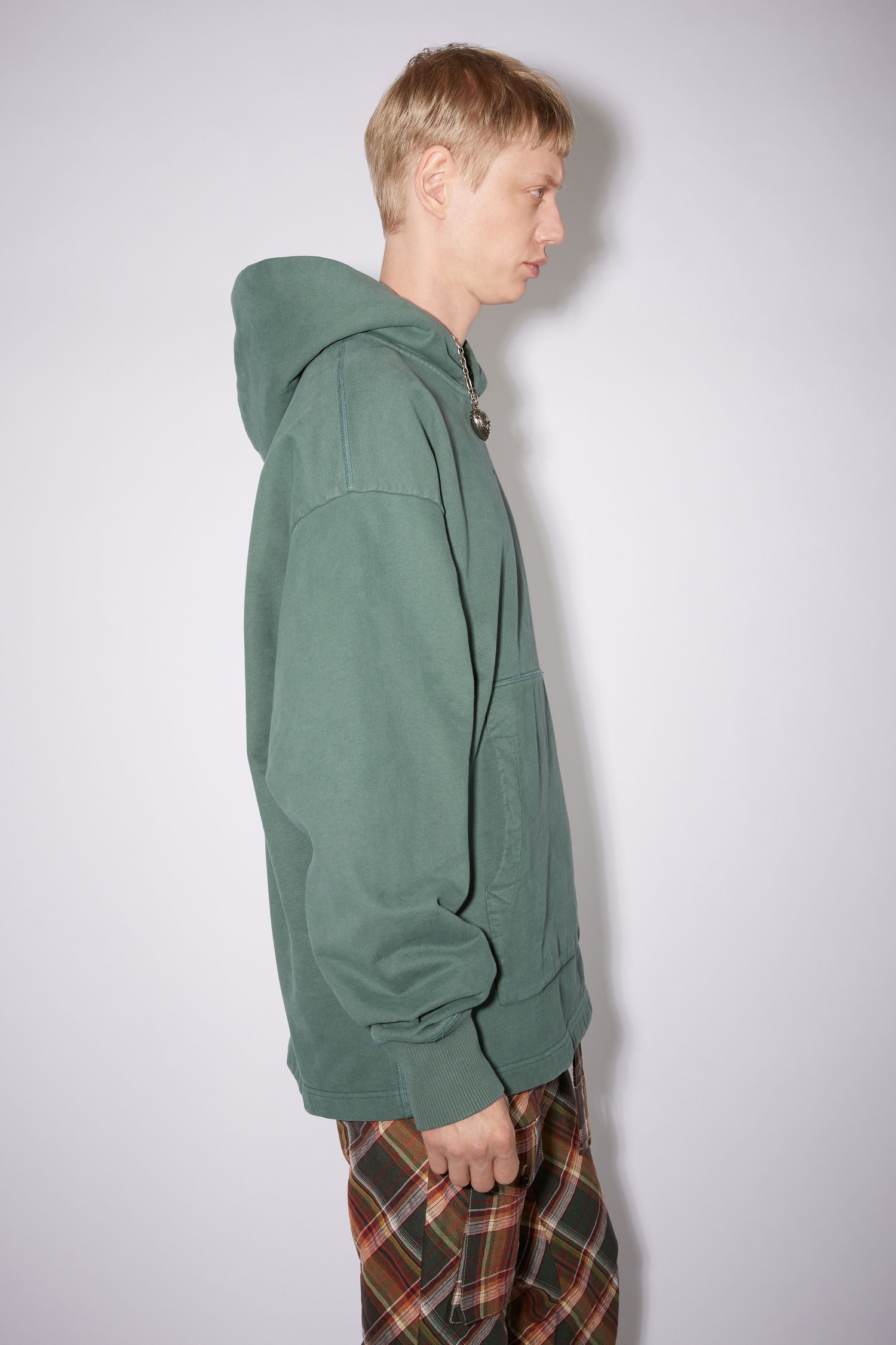 Hooded sweatshirt - Pine green - 4