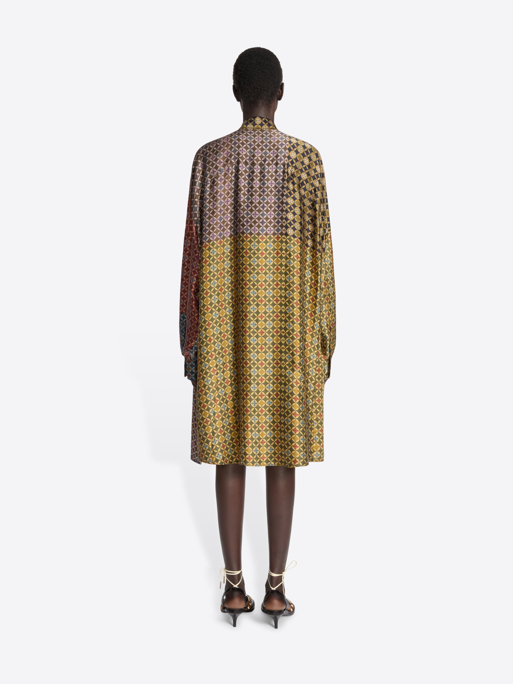 PRINTED SHIRT DRESS - 4