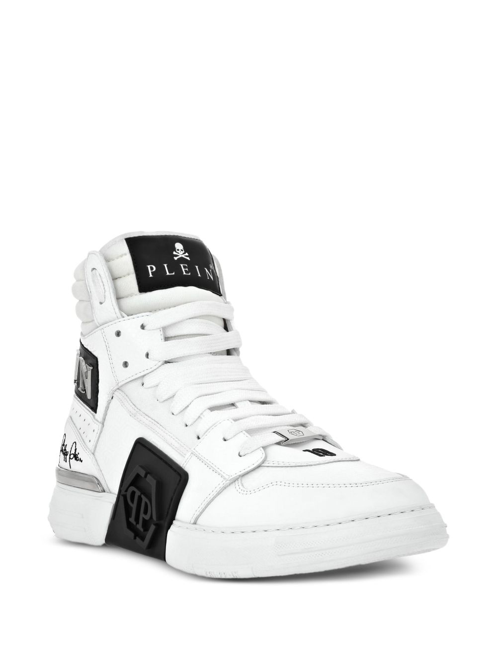 logo-patch hi-top sneakers - 2