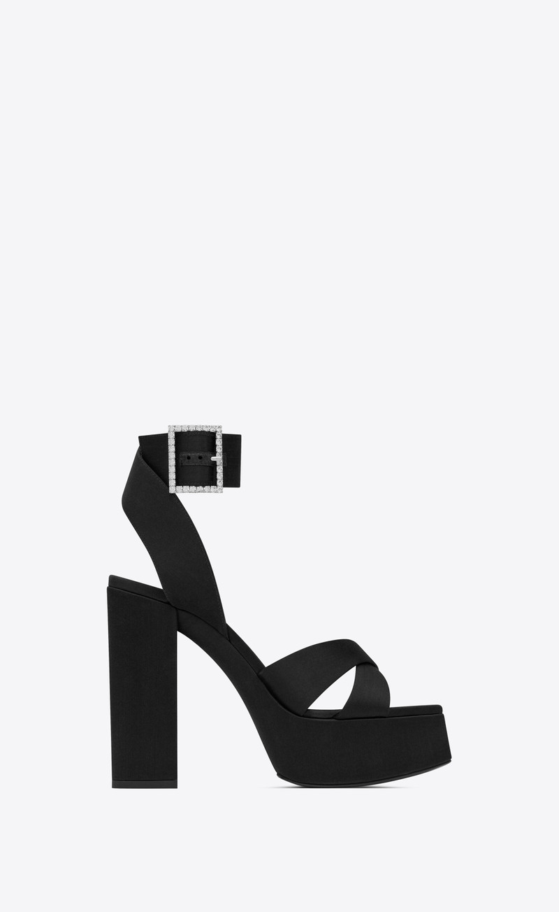 bianca platform sandals in satin crepe 1