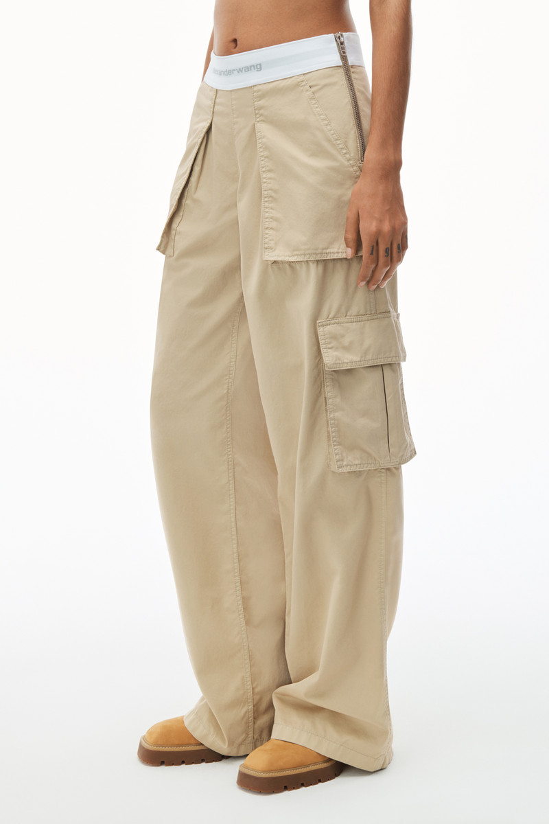 Mid-Rise Cargo Rave Pants in Cotton Twill 3