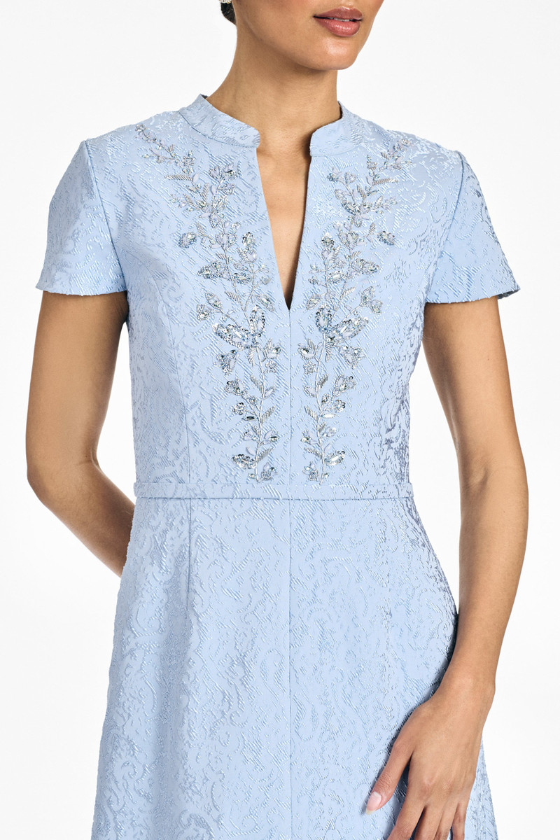 SACHIN & BABI EMBELLISHED CHARLOTTE GOWN - ICE BLUE outlook
