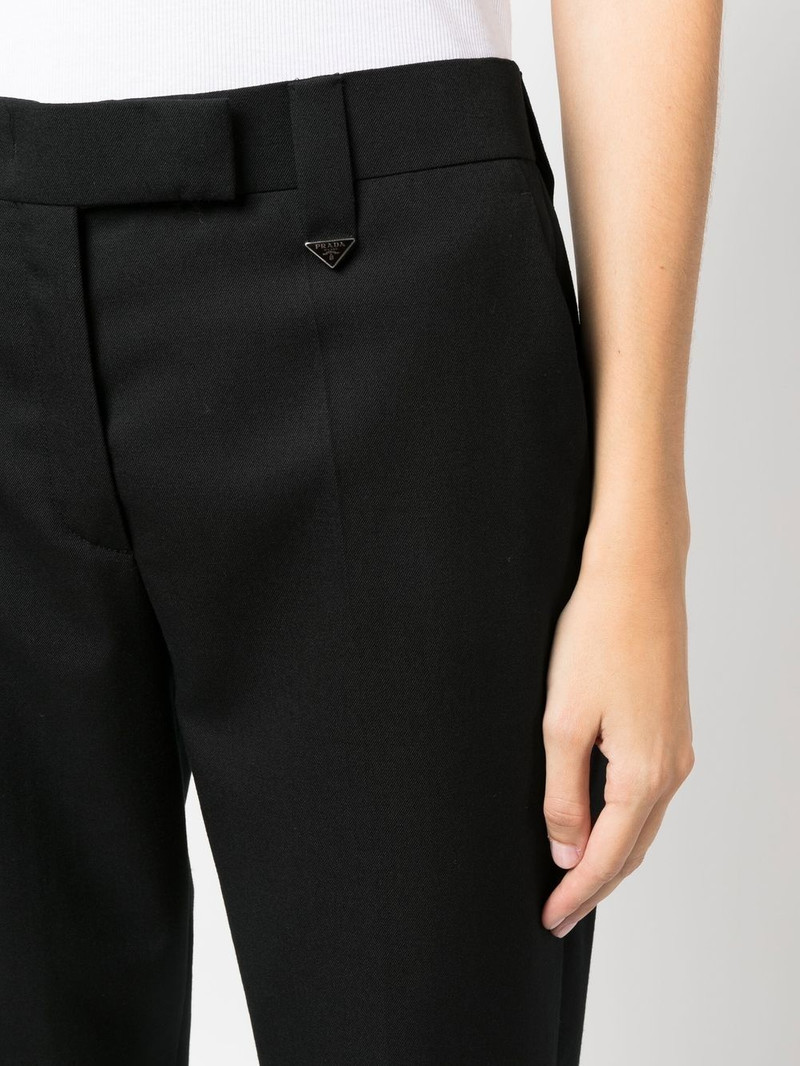 logo-plaque cropped trousers 5