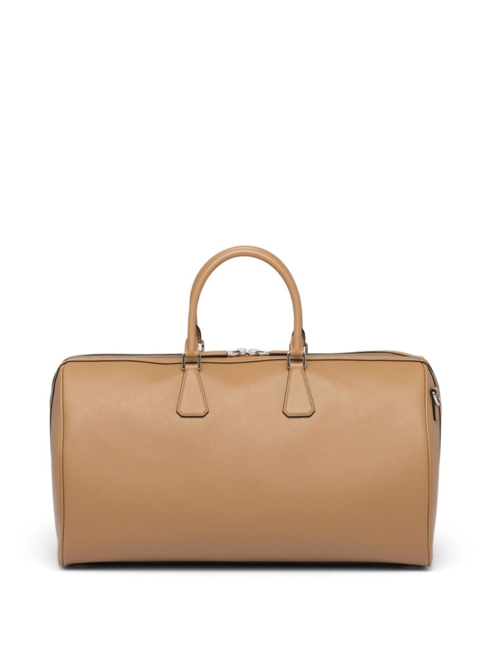 triangle-logo leather bag - 4
