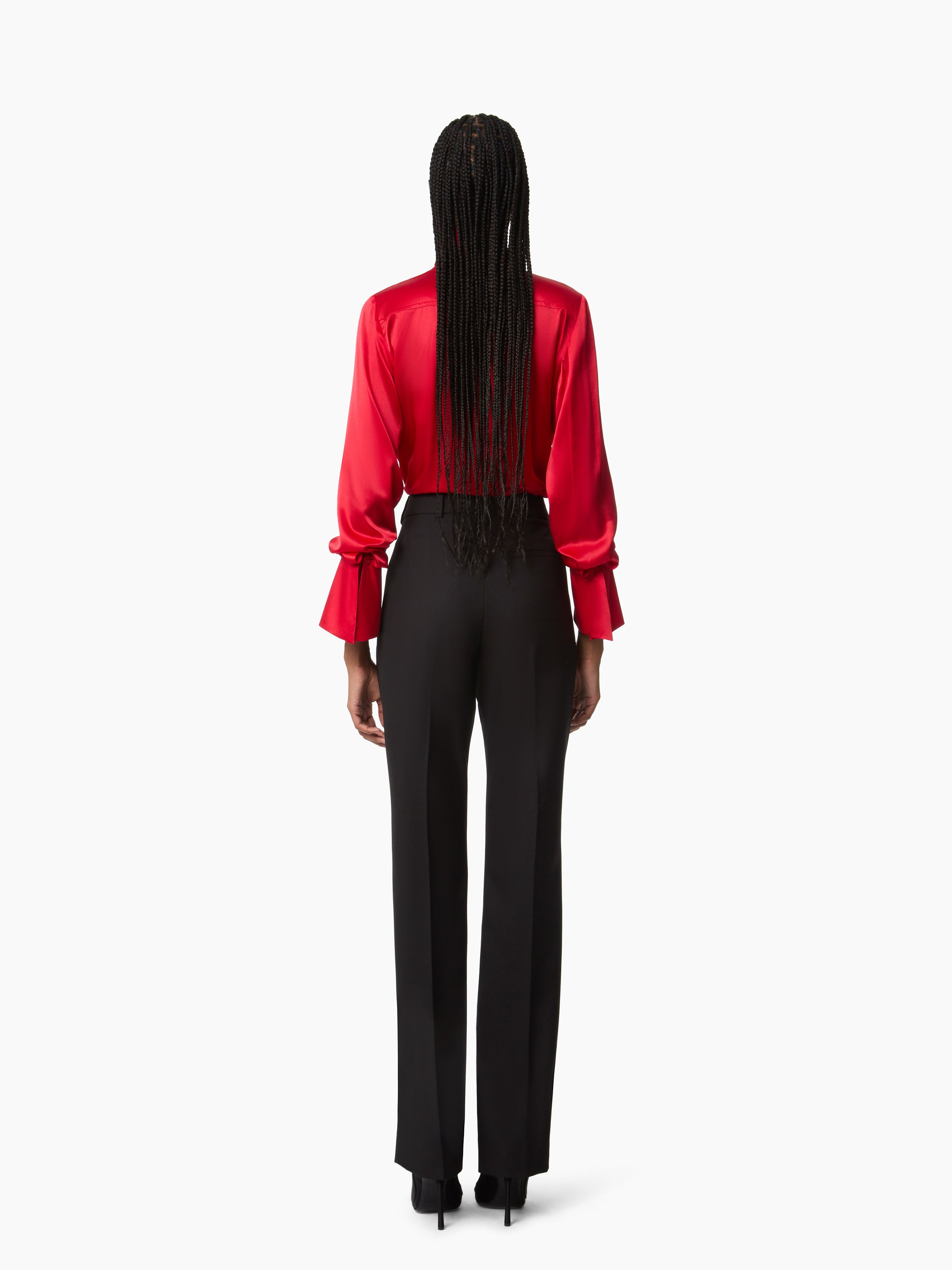 Lavalliere Satin Shirt - 4