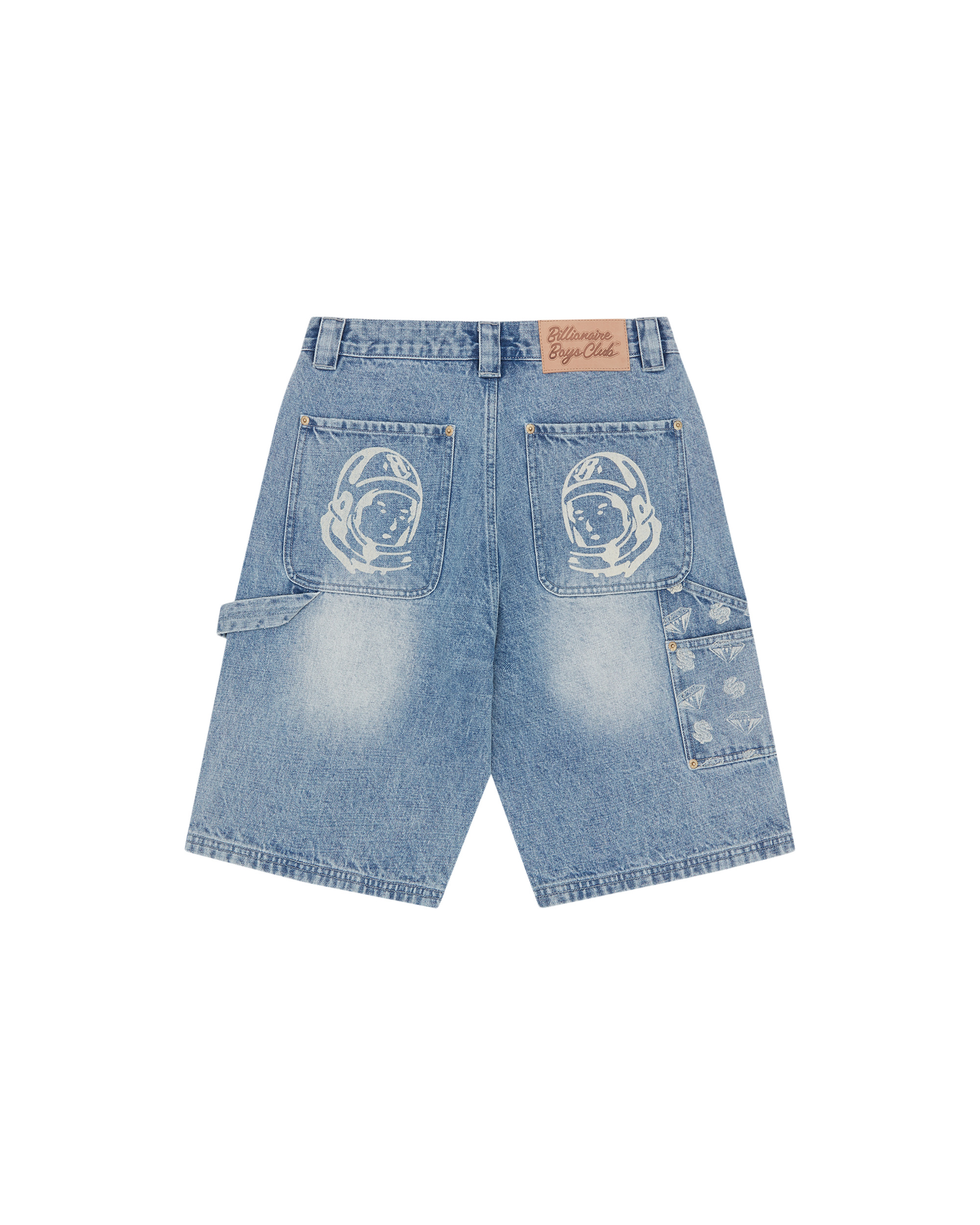 DIAMONDS & DOLLARS DENIM CARPENTER SHORT - 2