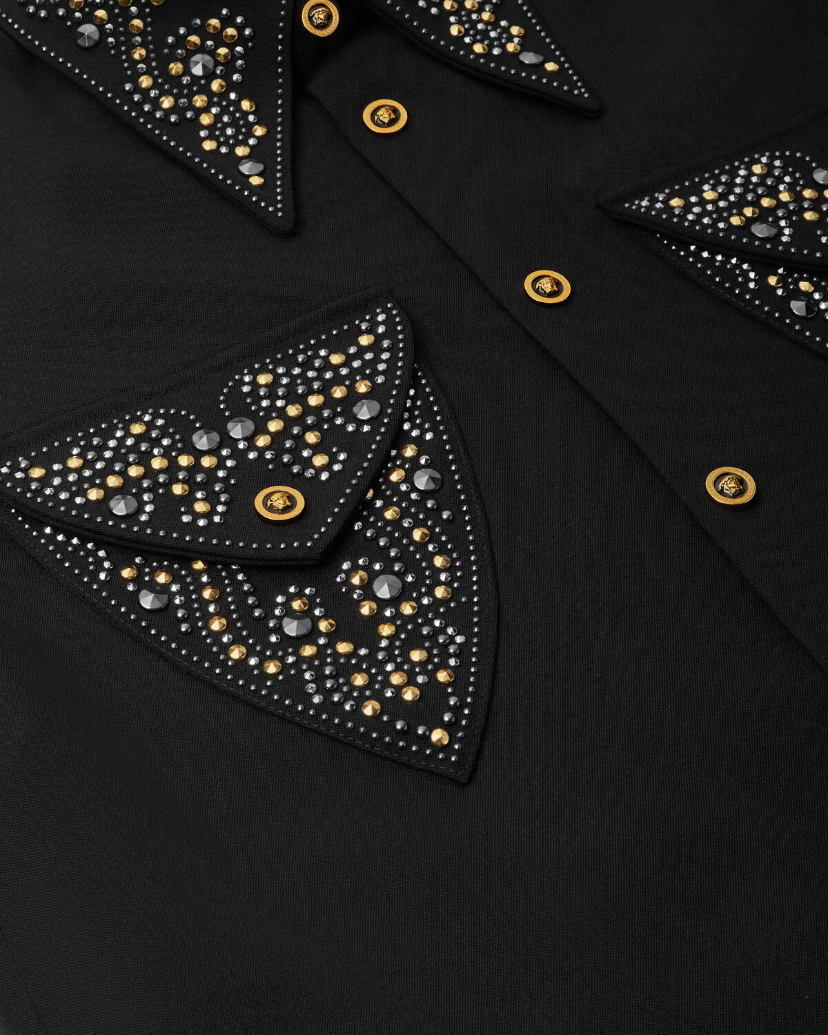 Studded Wool Overshirt - 2