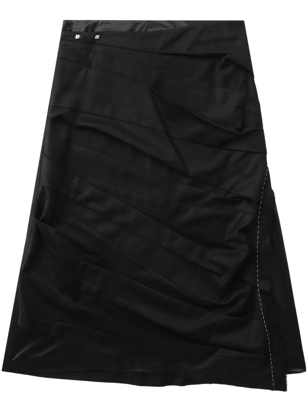 asymmetric midi skirt - 1