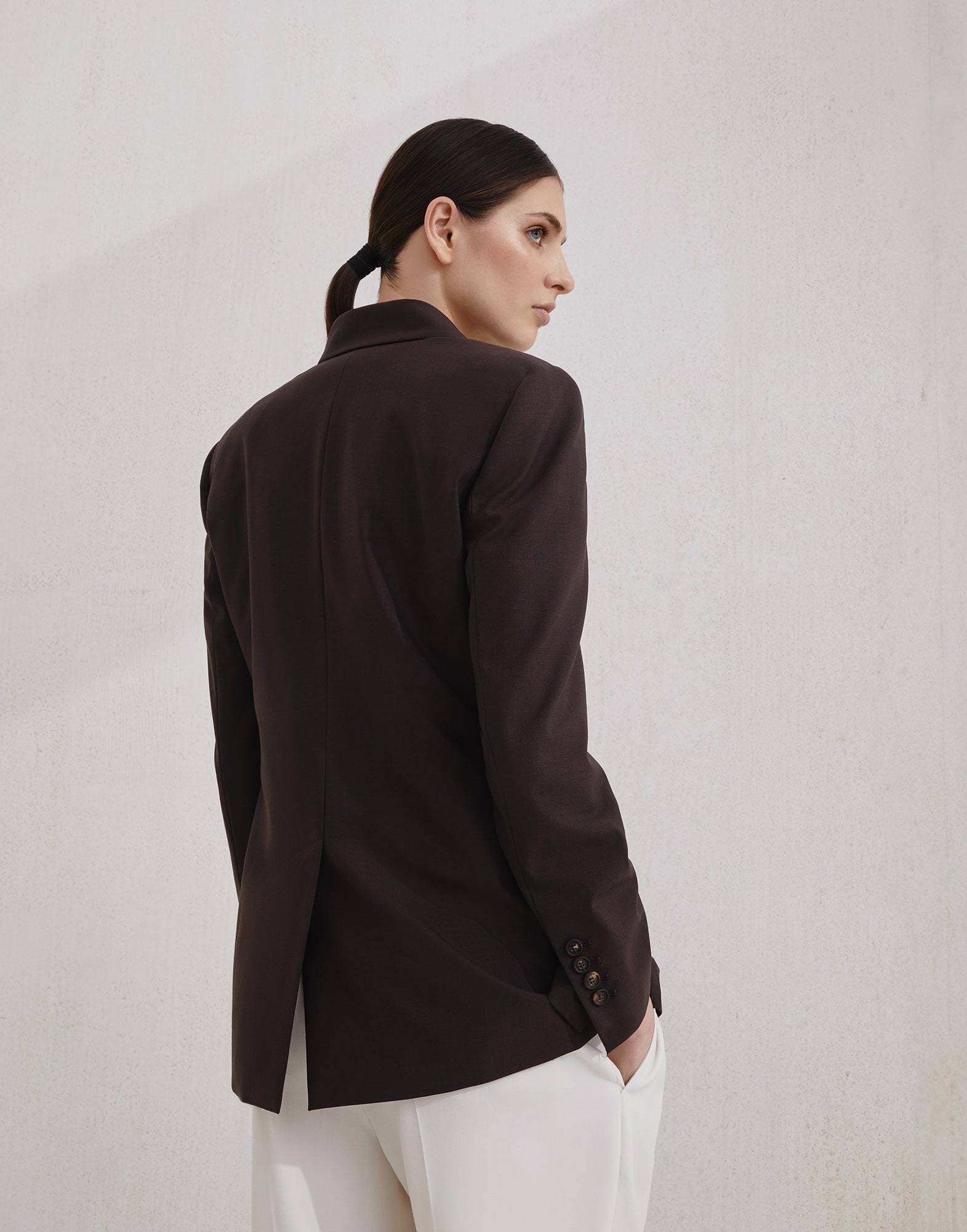 Tropical luxury wool blazer with monili - 2