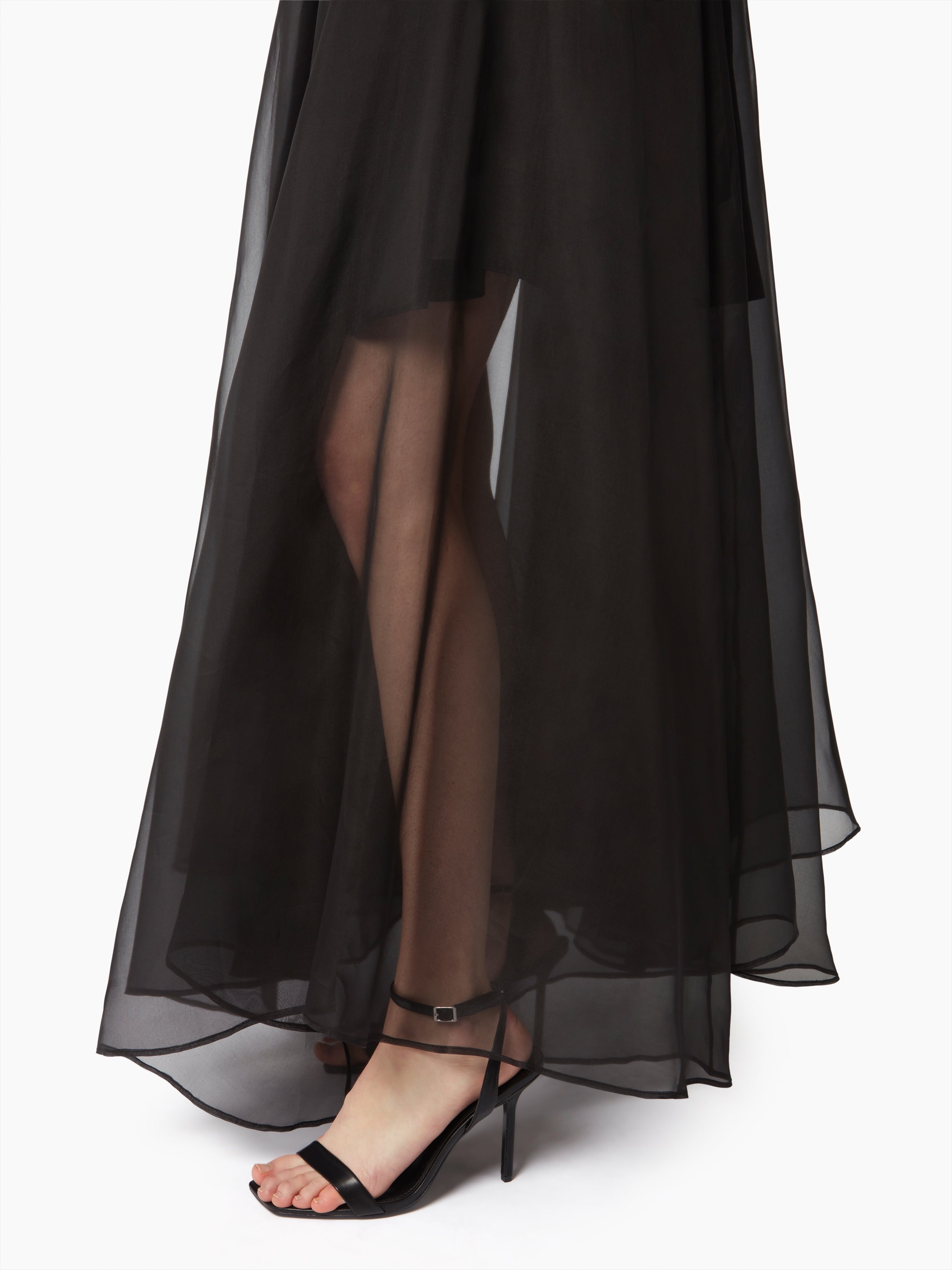 FLUID HALTERNECK TRANSPARENT DRESS - 3