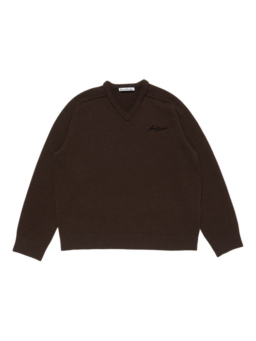 v-neck embroidered sweater - 1