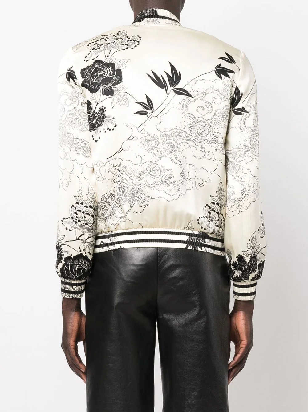 floral-print bomber jacket - 4