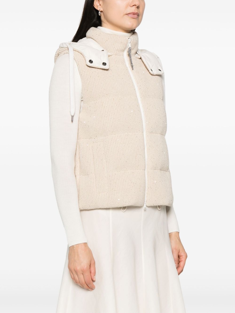 knitted gilet - 3