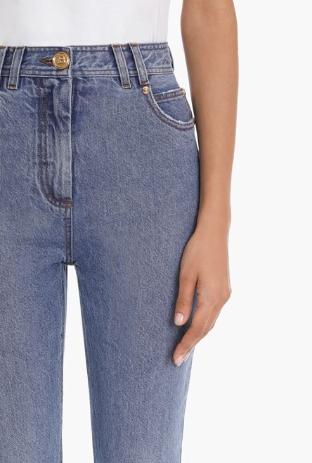 High waist denim bootcut jeans - 6