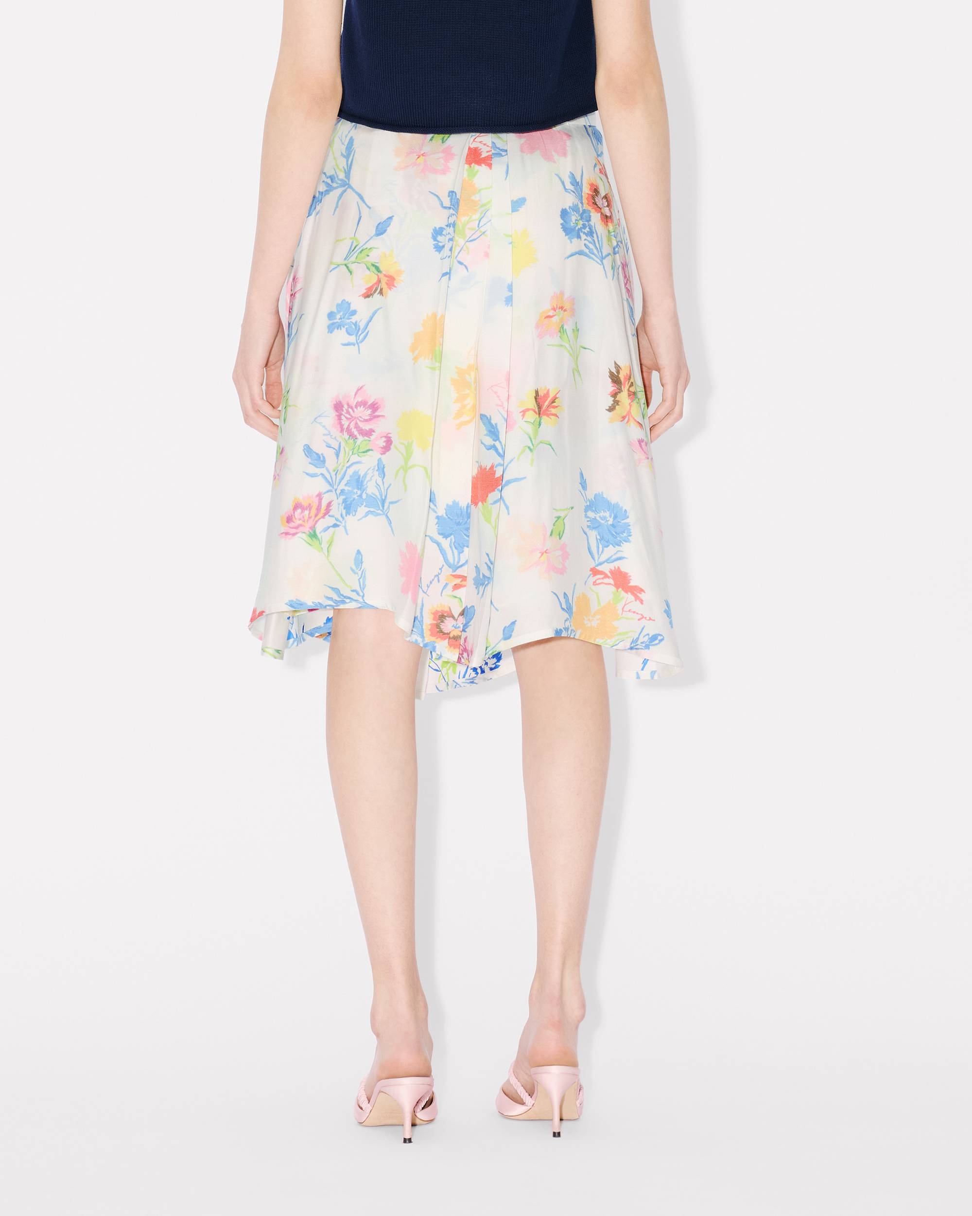 'KENZO Drawn Flowers' pleated skirt - 4