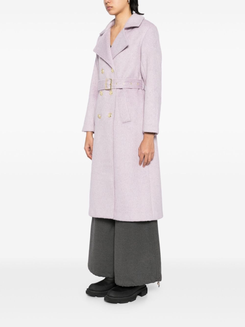 fuzzy trench coat - 3