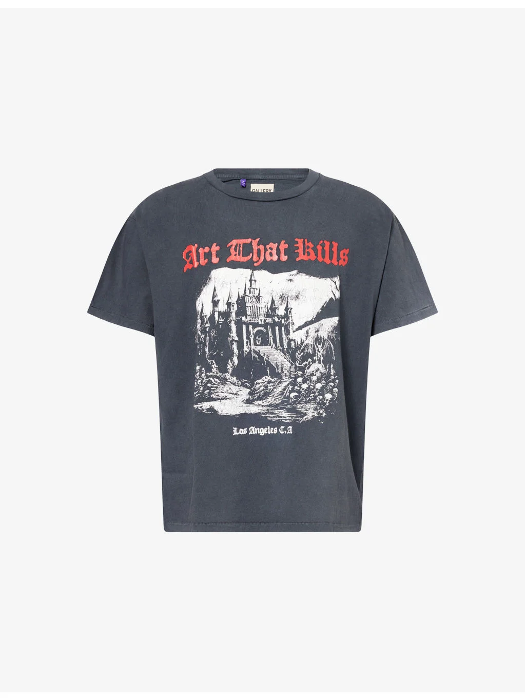 Art That Kills Castle-Print Cotton-Jersey T-Shirt - 1