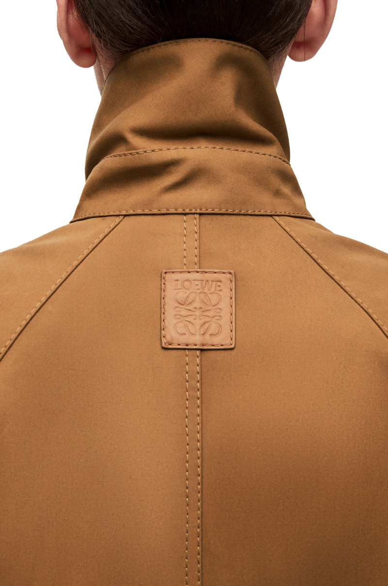 Trapeze parka in waxed cotton 5