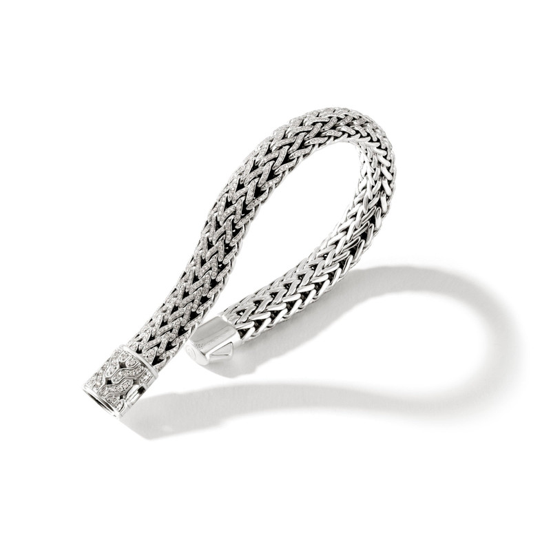 Icon Bracelet, Sterling Silver, Diamonds, 10.5MM 3