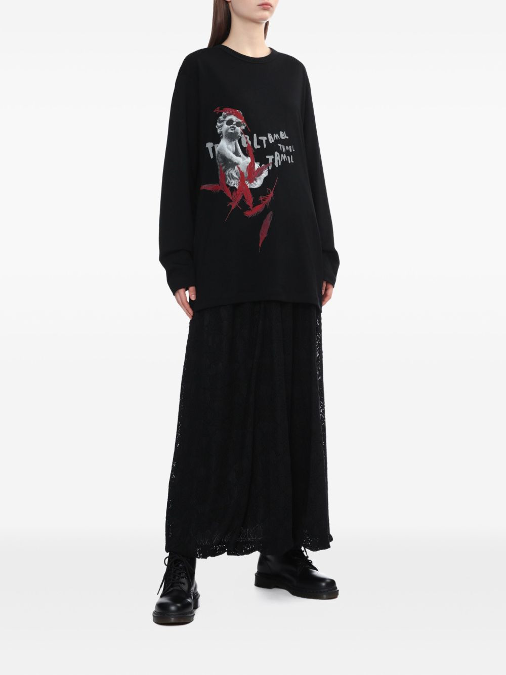cherub-print long-sleeve T-shirt - 2