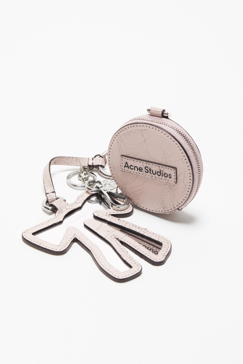 Coin wallet and bow mirror - Pastel pink 3