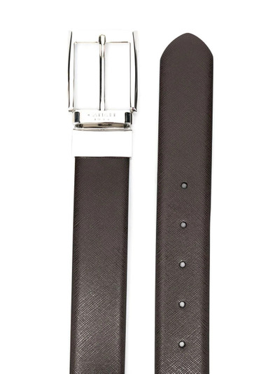Canali buckled leather belt outlook