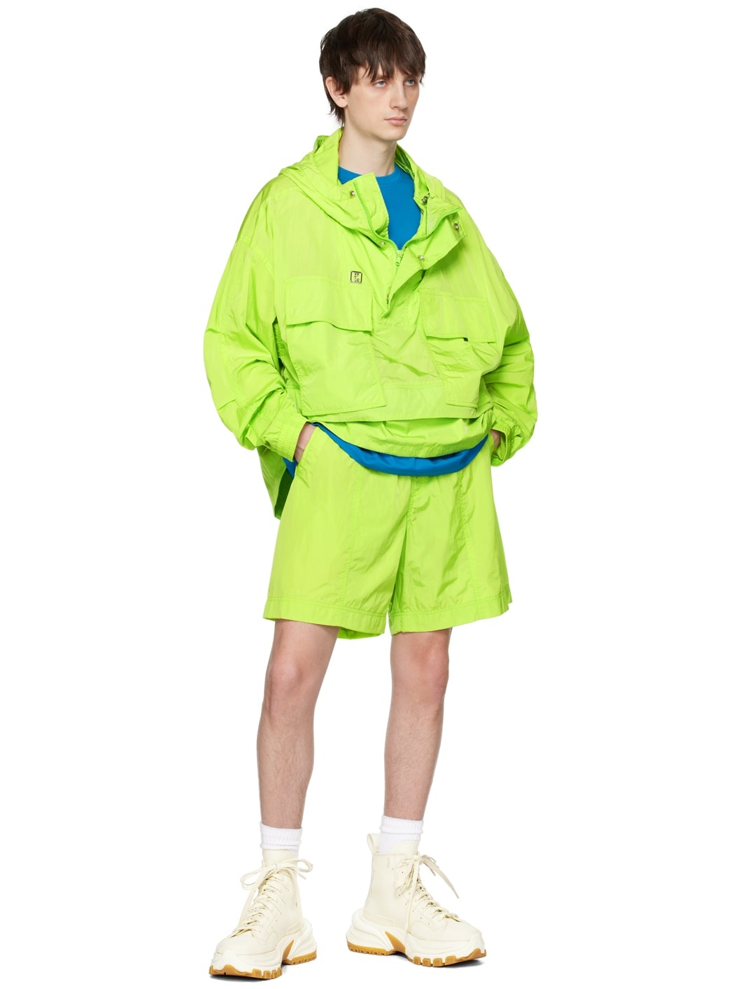 Green Paneled Jacket - 4