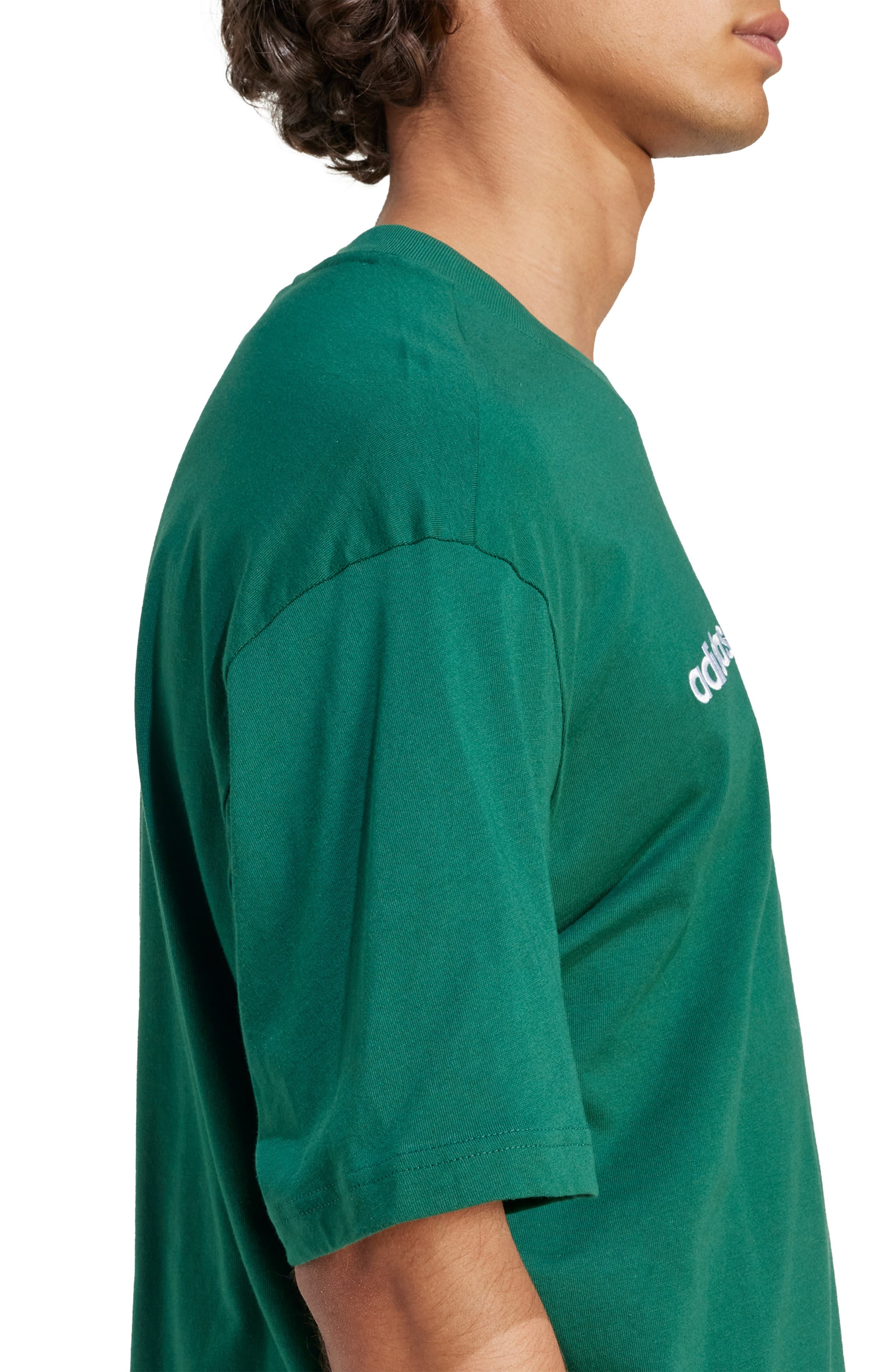 adidas Badge Appliqué Embroidered T-Shirt in Collegiate Green/Green at Nordstrom - 5