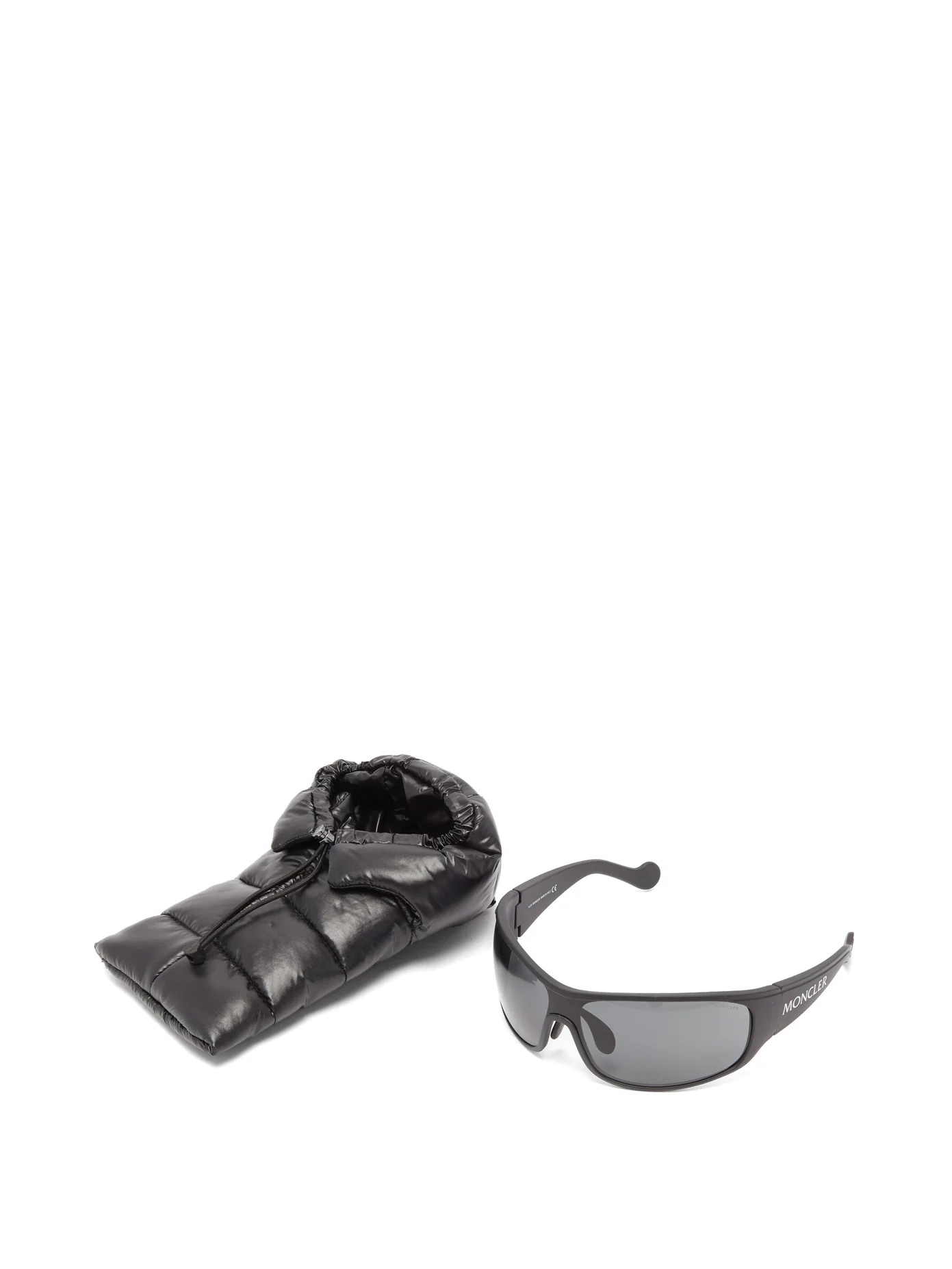 Logo-stripe acetate cycle sunglasses - 5