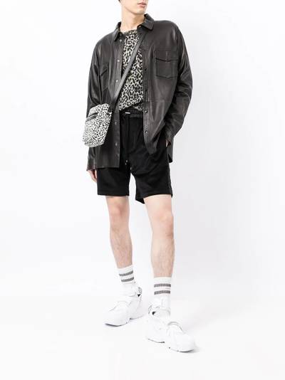 AMIRI toggle-fastening velvet-effect shorts outlook