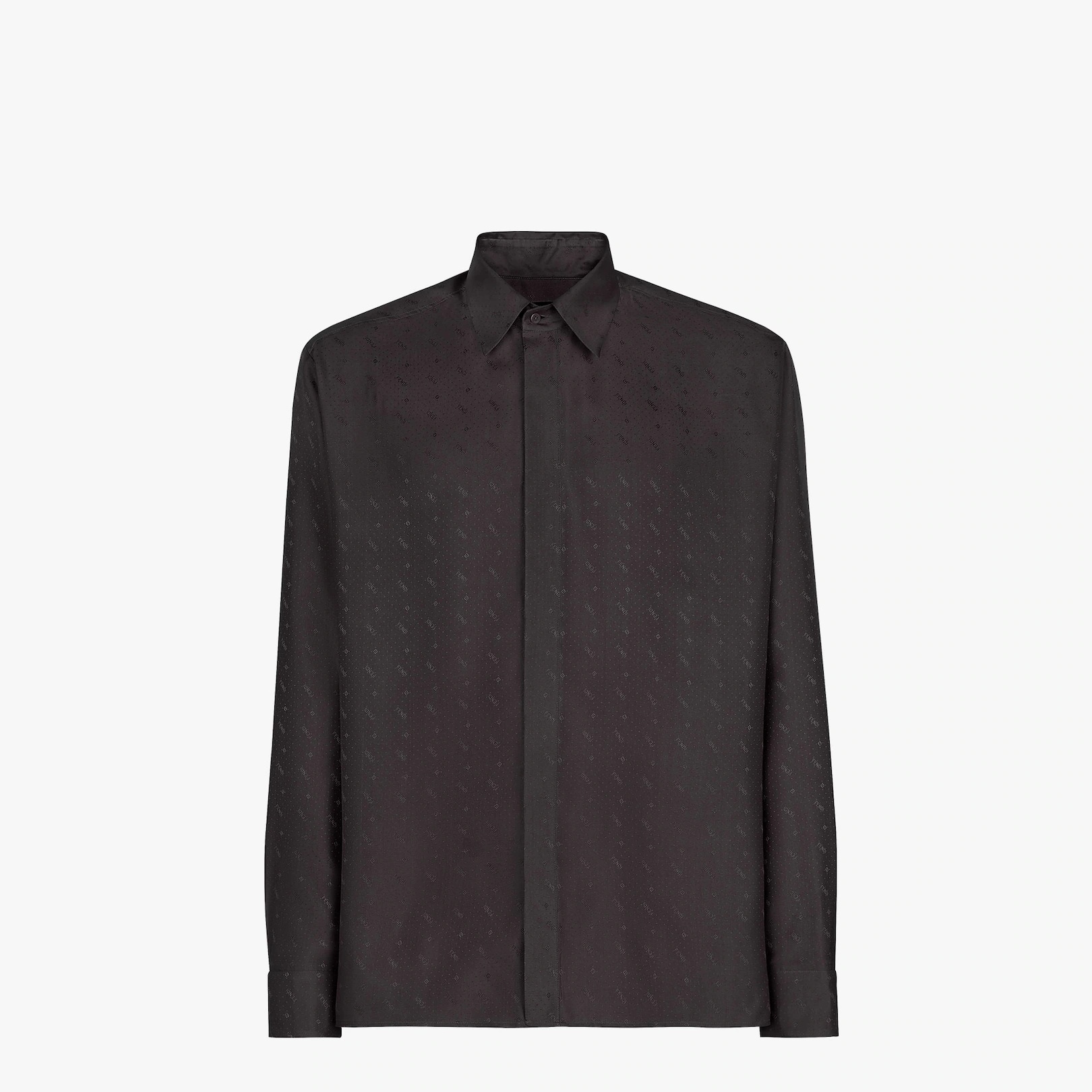 Black silk shirt - 1