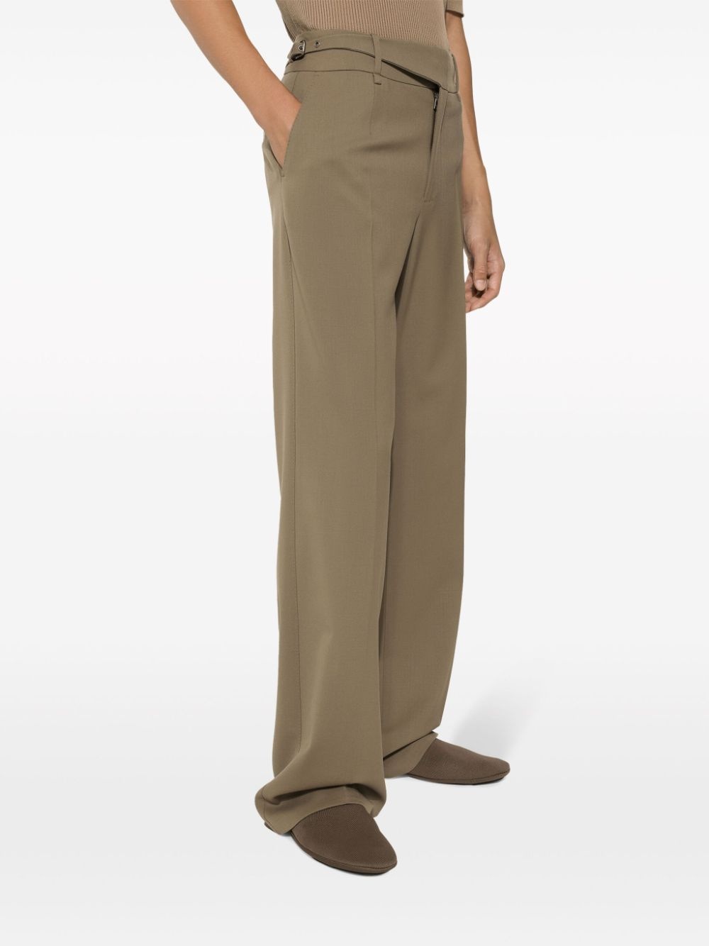 straight-leg virgin-wool trousers - 4