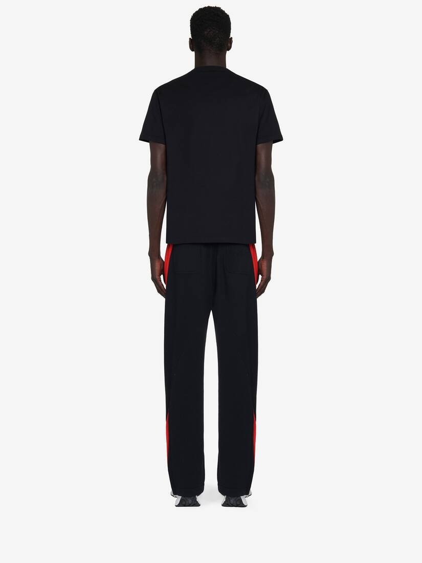 Men's McQueen Graffiti T-shirt in Black/red - 5