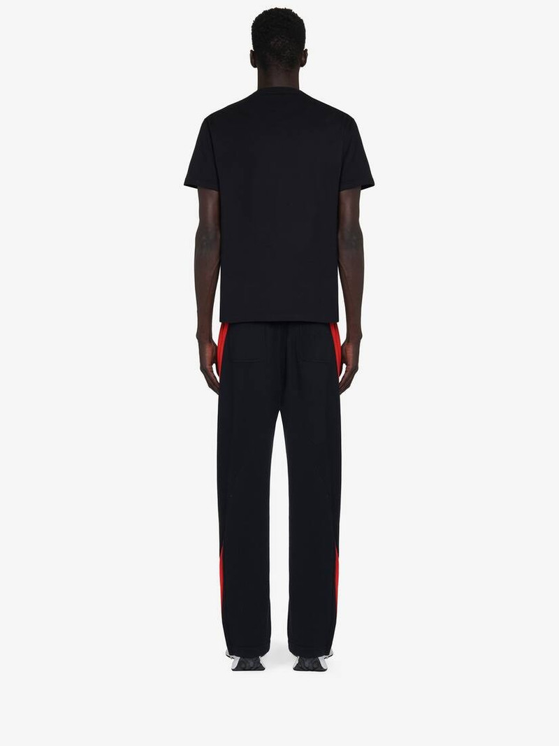 Men's McQueen Graffiti T-shirt in Black/red 5