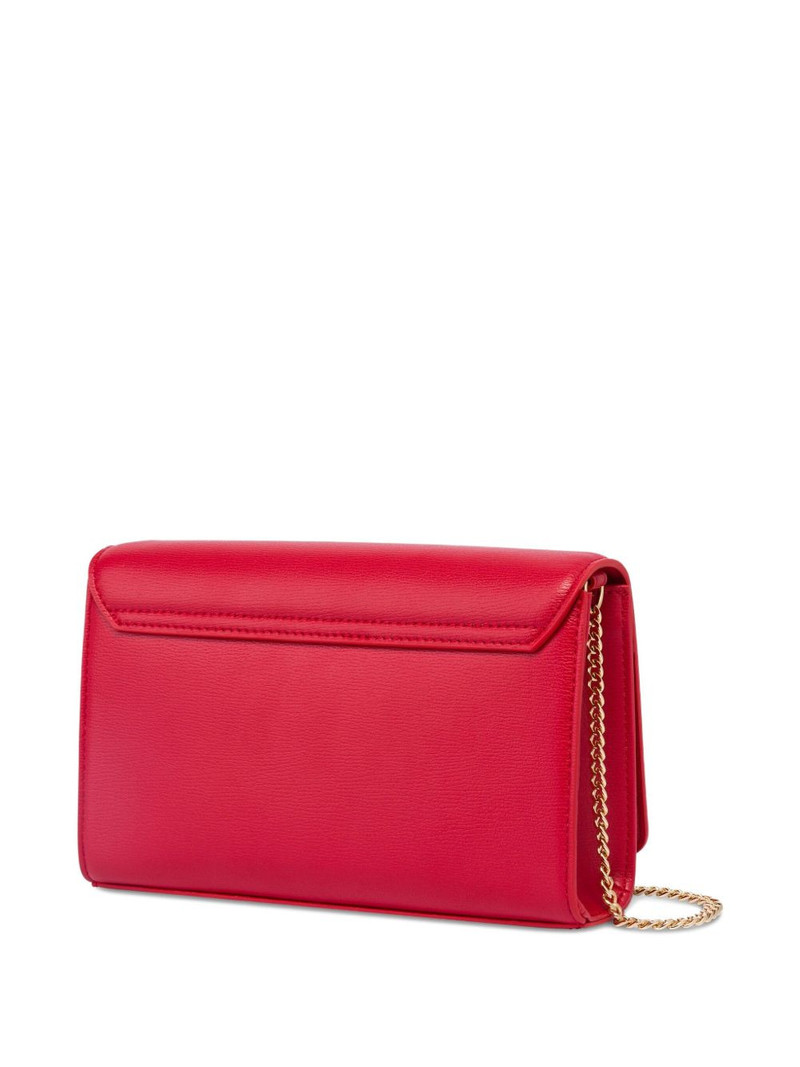 Moschino heart-plaque chain crossbody bag outlook