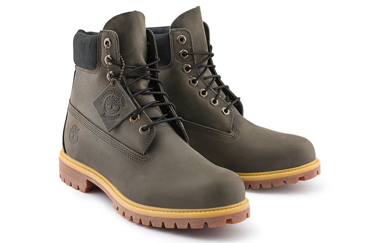 Timberland Premium 6 Inch Waterproof Boot 'Olive Green Black' A629N - 4