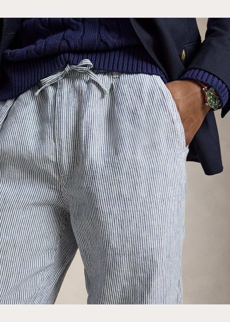 Lateef Slim Tapered Fit Linen Pant 5